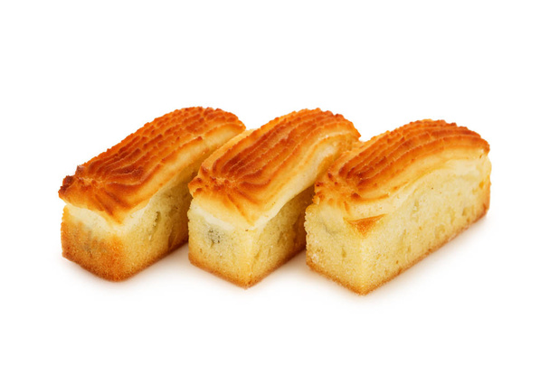 Keks mit Marmelade isoliert auf weißem Hintergrund - Foto, Bild