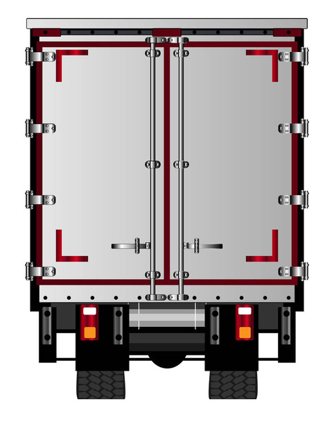 Задние двери грузовика
 - Вектор,изображение