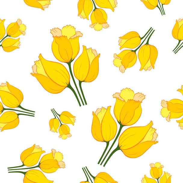 patrón de tulipán _ 5
  - Vector, Imagen