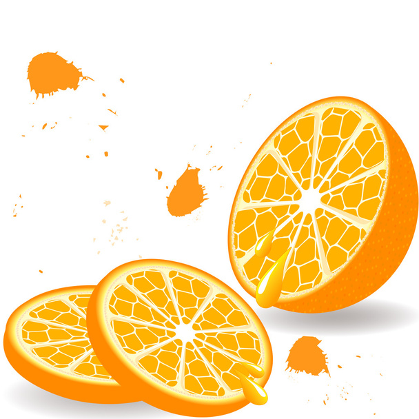 Sliced orange - Fotoğraf, Görsel
