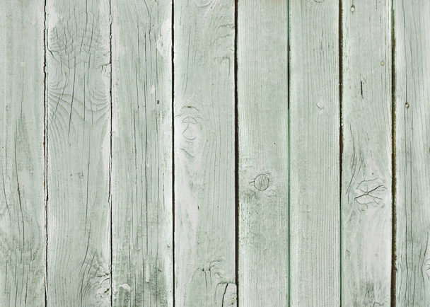 Old wood texture with peeling green paint - Foto, immagini