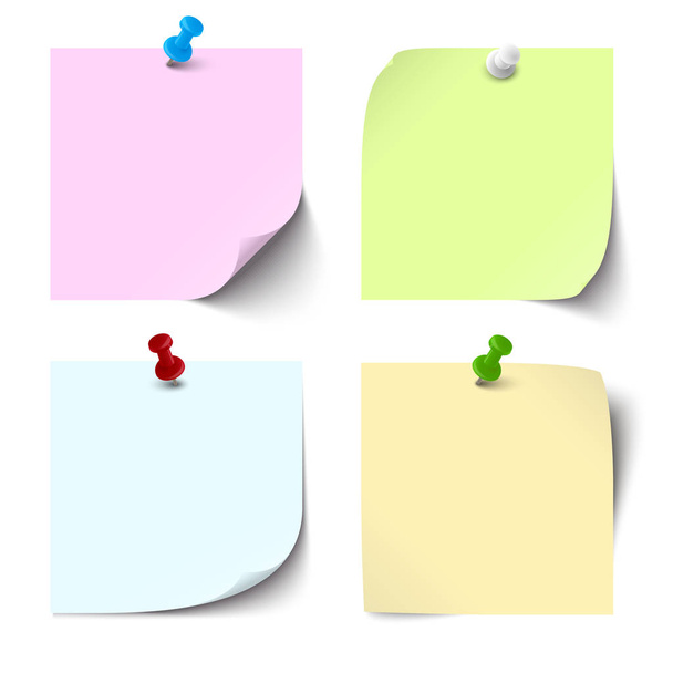 different sticky notes - Vector, Image