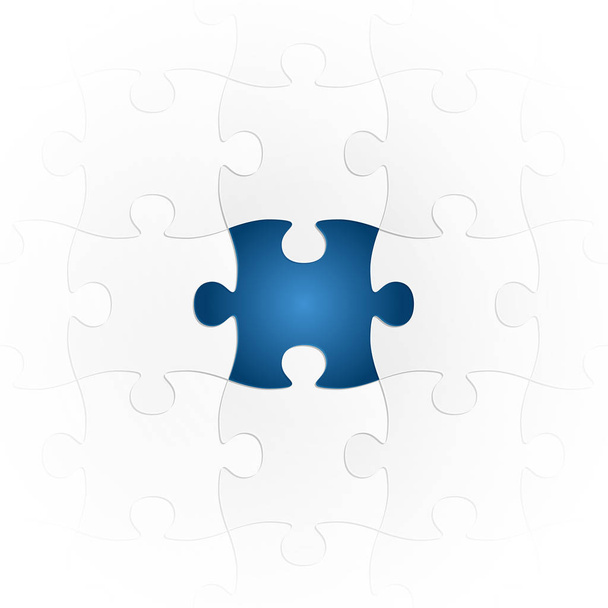 puzzle with special part - Vector, Image