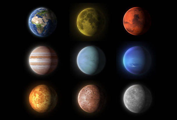 коллекция планет Солнечной системы
 - Фото, изображение
