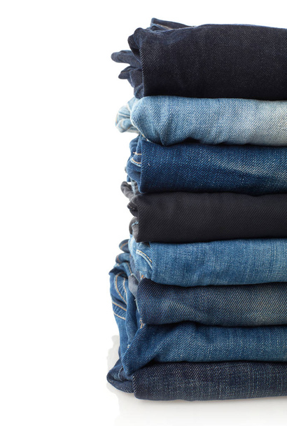 Stack of jeans - Photo, Image