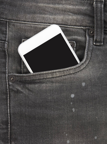 ポケットの携帯電話のコンセプト - 写真・画像