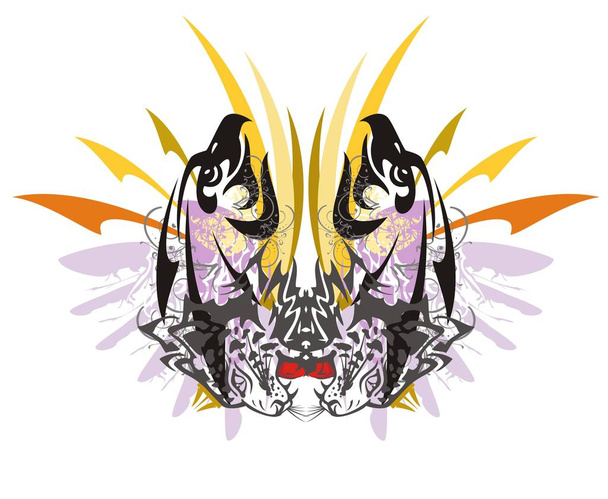 Grunge mariposa imaginaria
 - Vector, Imagen