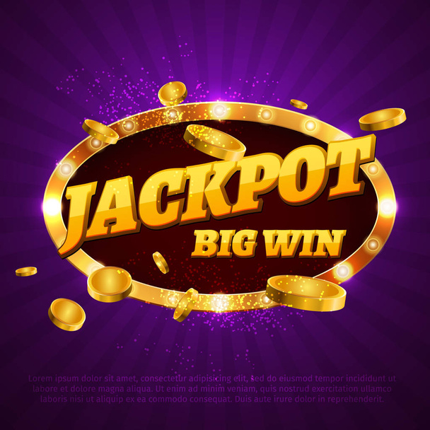 Casino Jackpot Design - Wektor, obraz
