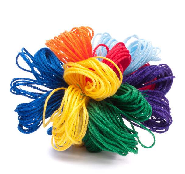 Color threads bunch - Foto, Imagem