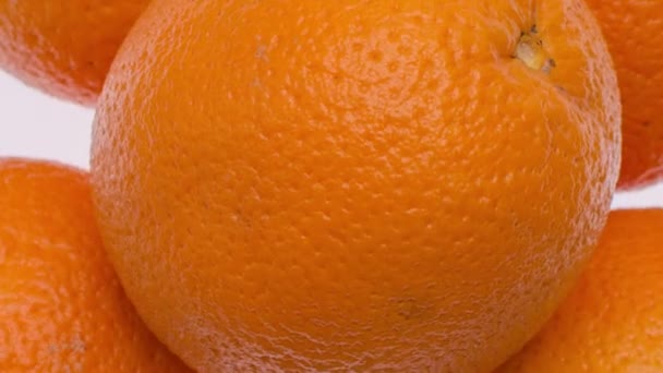 Primer plano de una deliciosa naranja giratoria
 - Metraje, vídeo