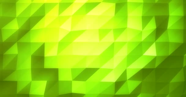     Düşük Poli geometrik 4 k arka plan olarak işlenmiş animasyon Video taze bahar yeşil parlayan  - Video, Çekim