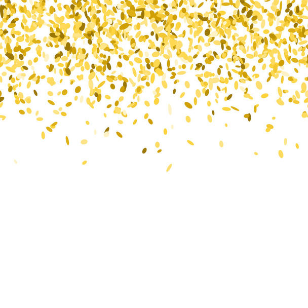 Golden confetti background. - Vector, Image