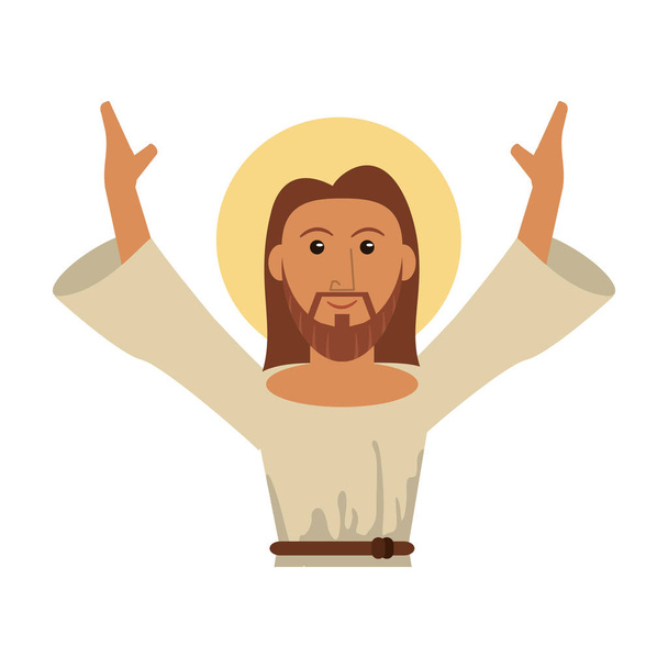ritratto Gesù Cristo immagine benedetta
 - Vettoriali, immagini