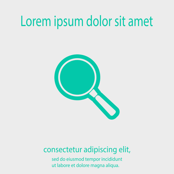 Search  icon, vector illustration. Flat design style - Vektör, Görsel