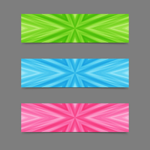 Set of Cards or Banners with Pastel Striped Texture. - Vector, Image