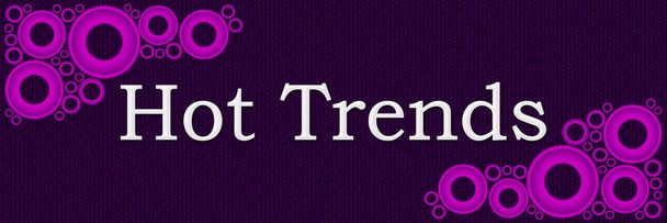 Hot Trends Purple Pink Rings Background  - Photo, Image