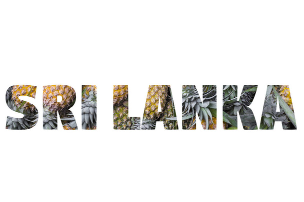 Λέξη Σρι Λάνκα πέρα από δημοφιλή μέρη. - Φωτογραφία, εικόνα