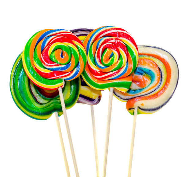 Цветные сладкие конфеты, леденцы, конфеты Святого Николая
 - Фото, изображение