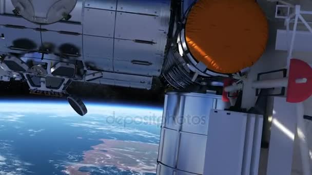Nemzetközi Űrállomás körül keringő föld - Felvétel, videó