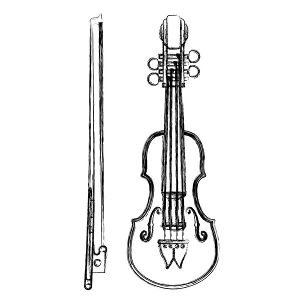 Violin music instrument - Vector, Image