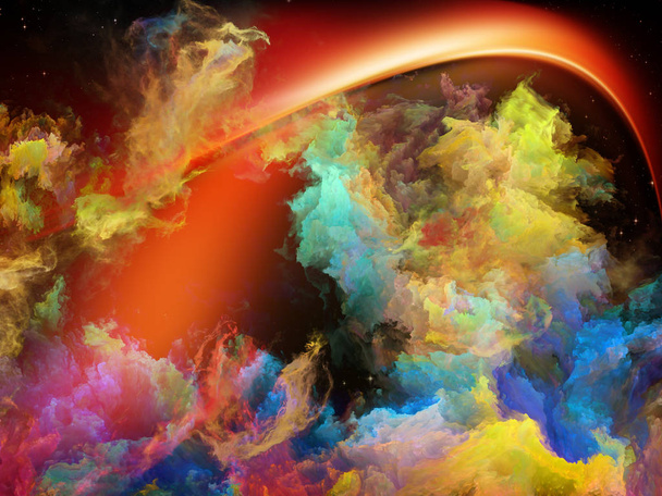 Illusies van ruimte Nebula - Foto, afbeelding