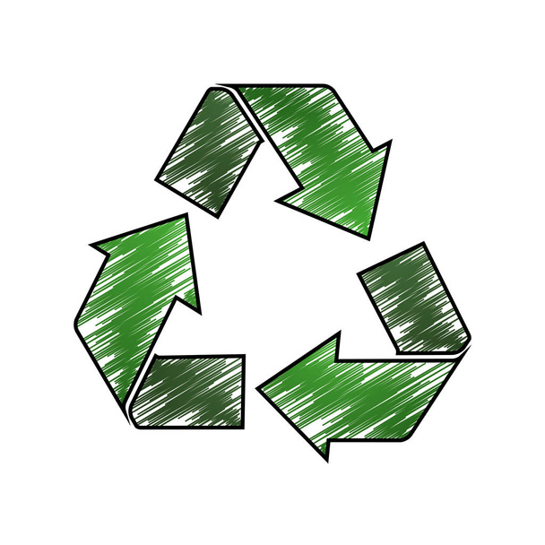 Recycle verminderen en hergebruiken - Vector, afbeelding