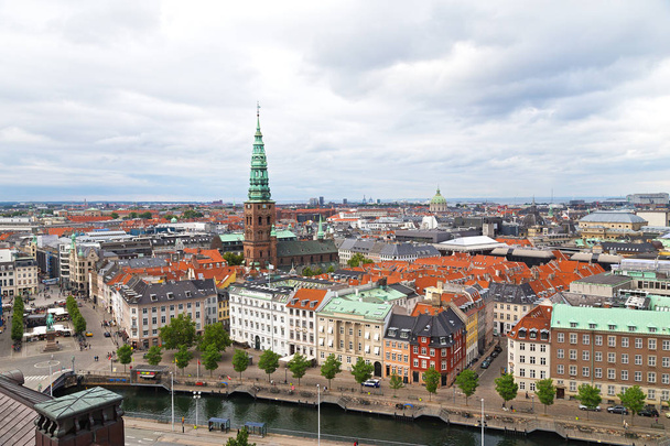 Panorama de Copenhague en été, Danemark
. - Photo, image