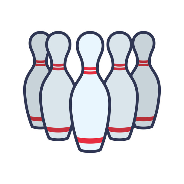 Juego de Bowling pins sport
 - Vector, Imagen