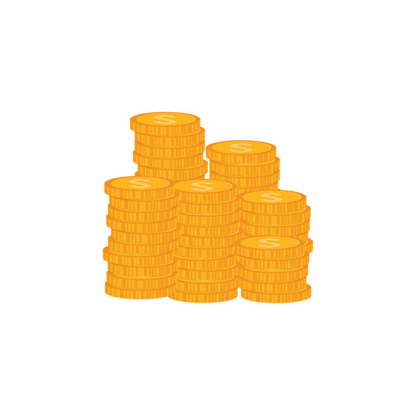 Pénzes érmék - Vektor, kép