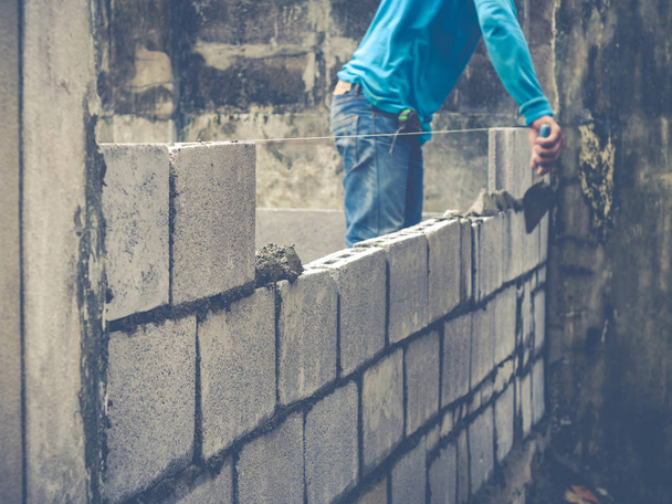Brick Builders Are Building Walls - Fotografie, Obrázek