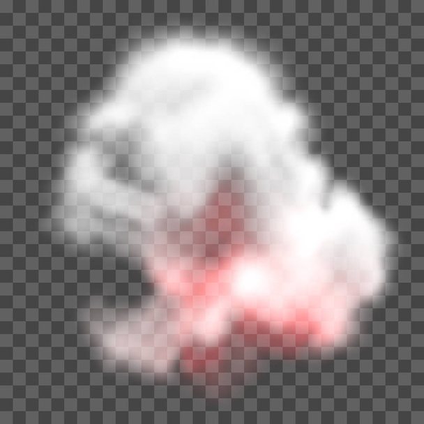 EPS 10. Niebla o humo aislado efecto especial transparente. Nubosidad del vector blanco, niebla o fondo de niebla. Ilustración vectorial
 - Vector, imagen