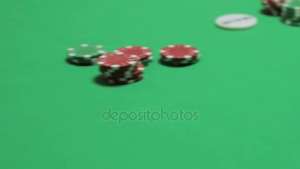 Poker players in the underground casino - Záběry, video