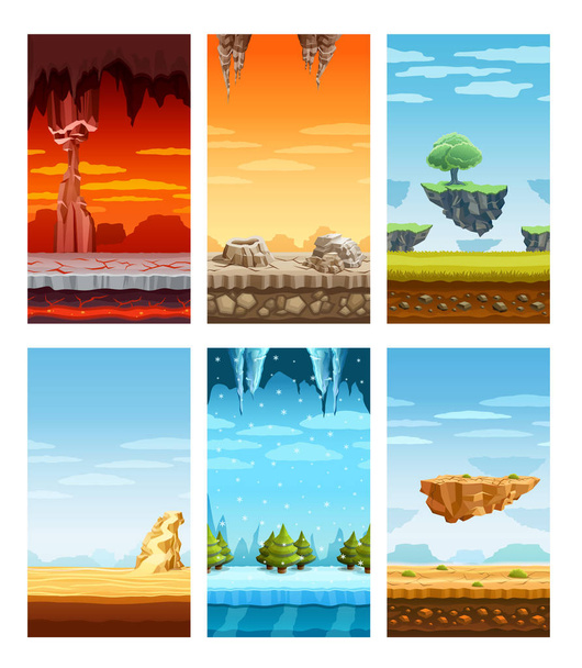 Computer Games Colorful Elements Cartoon Set - Vector, Image