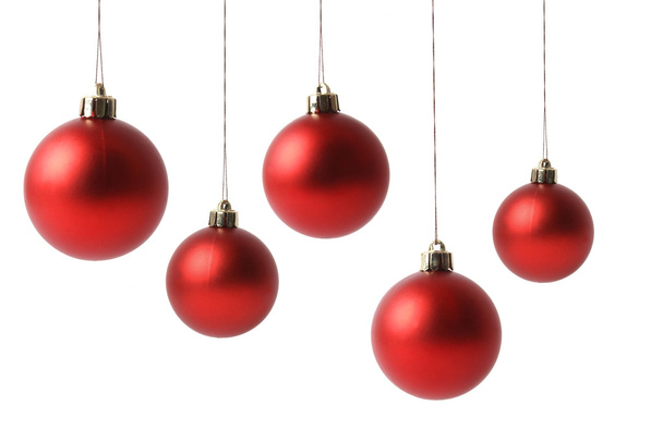 Christmas balls isolated on white - Photo, image