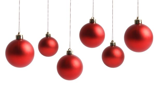 Christmas balls isolated on white - Foto, Imagen