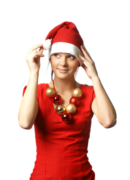 Young attractive adult female with big present - 写真・画像