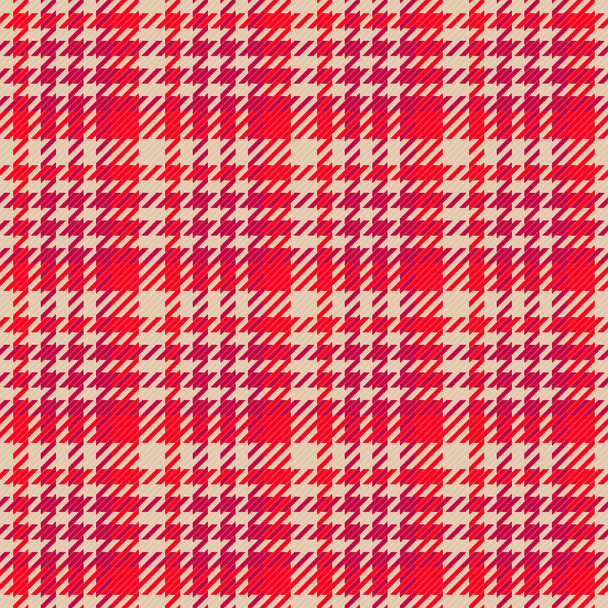 Textura sin costura de tela de lana roja compuesta por hilos
 - Vector, Imagen