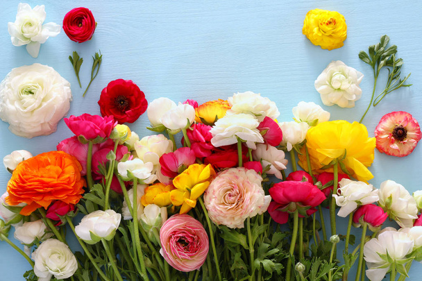 Top view of beautiful flowers arrangement - Fotografie, Obrázek