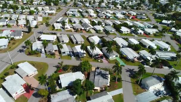 Aerial above trailer homes - Footage, Video