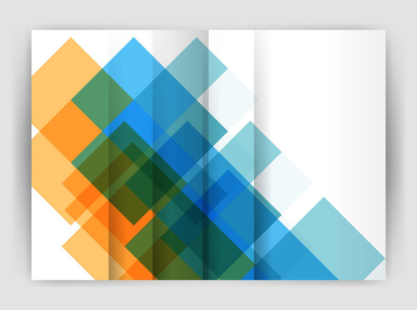 Square design corporate business flyer - Vetor, Imagem