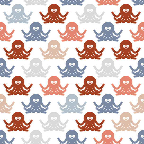 Octopuses background pattern - ベクター画像
