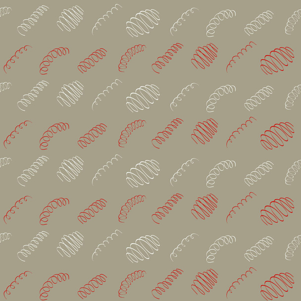 Seamless pattern with Springs - Vector, Image