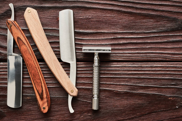 Vintage barber shop outils de rasoir
 - Photo, image
