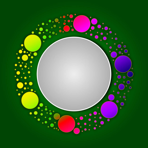 Logo of circles in a circle - Vektori, kuva