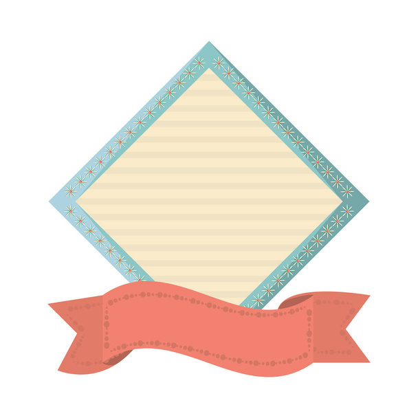 label ribbon decoration template - Вектор,изображение