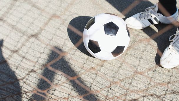 sport man with soccer ball - Fotoğraf, Görsel