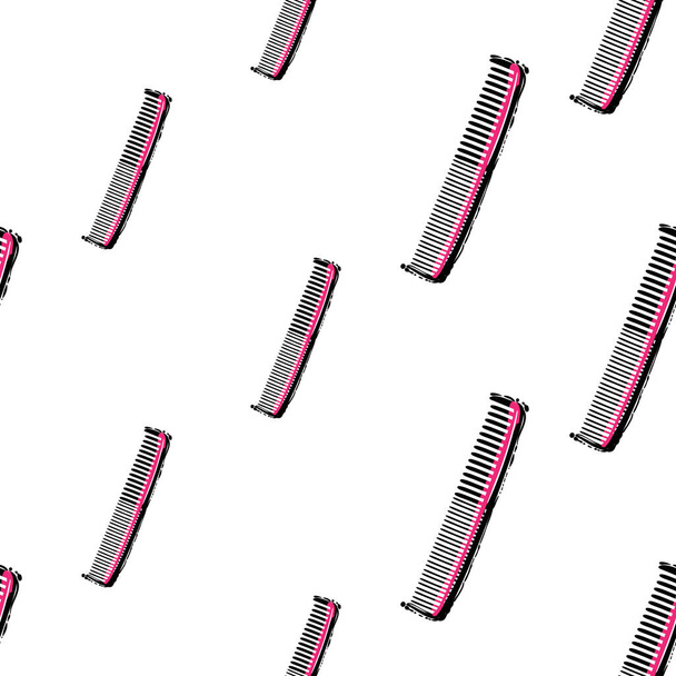 Hairdressing flat pattern - Vektor, Bild