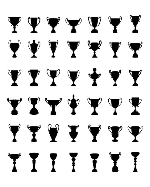siluety trophy Cup - Vektor, obrázek