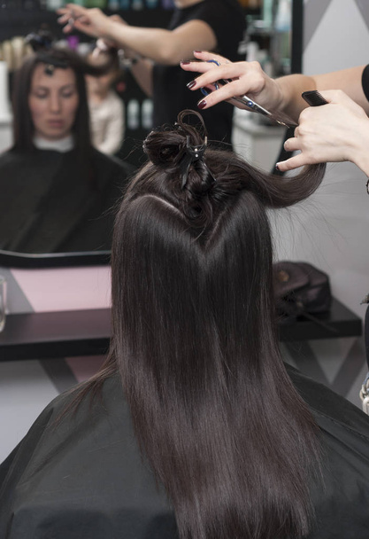 female haircut in a hairdresser's - Photo, Image