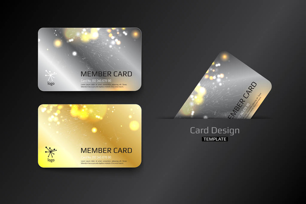 Projeto de modelo de cartão VIP e cartão de visita
 - Vetor, Imagem
